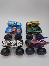Lot Of Hot Wheels Monster Truck 1:64 Diecast Vehicle 6Pcs Bat Taxi Snake Race