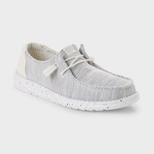 Hey Dude Wendy Stretch Sox Slip-On Women's Shoe - Stone White