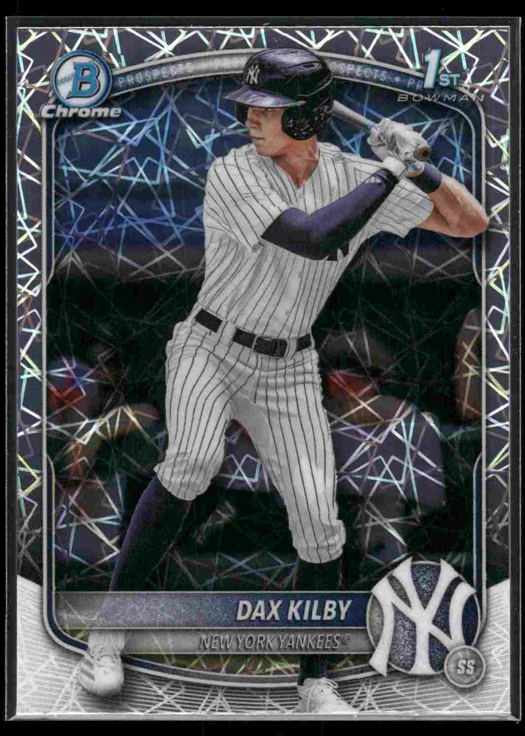 2025 Bowman Draft #BDC-146 Chrome Dax Kilby 1st Laser Refractor NY Yankees