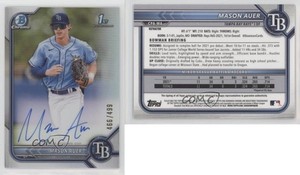 2022 Bowman Chrome Prospect Auto Refractor /499 Mason Auer #CPA-MA Auto