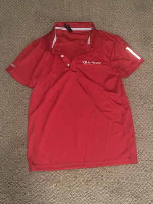 My Arcade Red Women s Polo Shirt Size M Sports 