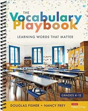 The Vocabulary Playbook: - Spiral-bound, by Fisher Douglas; Frey - Good o