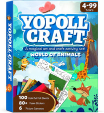 Foil Art Craft Kits for Kids, Mess-Free DIY Creative Activity Set, Fun Arts and