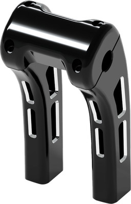 MAGNUM SHIELDING Fits Ghost Risers 8 Inch Clamp For Harley Davidson - Black