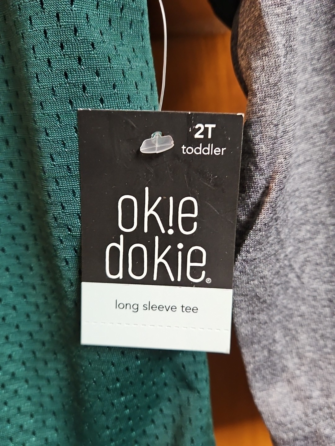 Okie Dokie - Toddler's V-Neck Long Sleeve Shirt - Dark Green - 2T image 3
