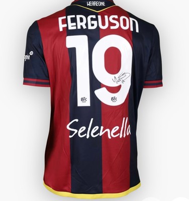 Lewis Ferguson Match Worn and signed Auto Bologna vs Juventus 04.05.25