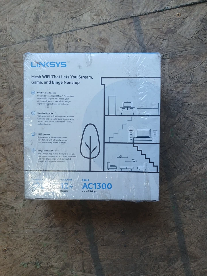 Brand New In Box Never Opened Linksys Max-stream Dual Band Mesh WiFi 5 Router. - Image 3 of 4