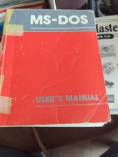 Microsoft MS-DOS User s Guide Reference Book Operating System 3.3 1987 vintage