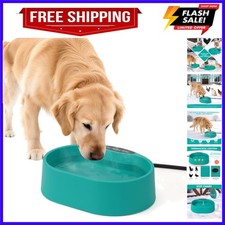 Large Heated Pet Water Bowl for Dogs,Cats,Chicken, Heated Dog Water Bowl Outd...