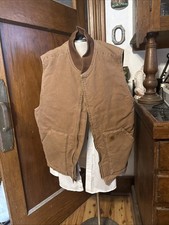 carhartt vest 2xl tall Carhartt V02 Sandstone Duck Arctic Quilt-Lined Vest3 Pock