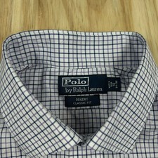 Polo Ralph Lauren Regent Classic Fit Shirt Mens 18 34/35 Long Sleeve