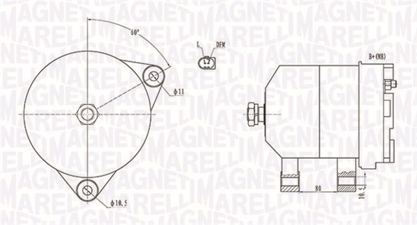 MAGNETI MARELLI-OE 063731913010 Alternator for CITROËN,IVECO,PEUGEOT