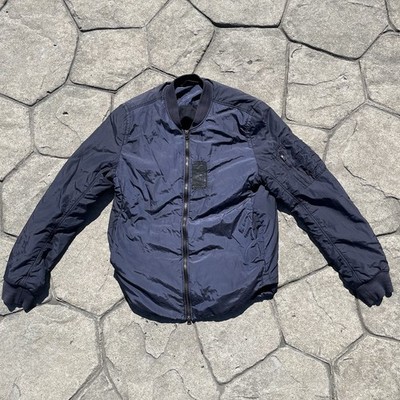 ACNE STUDIOS Silas Bomber Jacket Navy Blue Sz Small / 46 Made in Turkey 2015