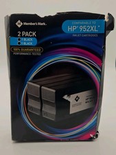 Member’s Mark 952XL Black Ink Cartridges 2-Pack – Compatible with HP Printers –