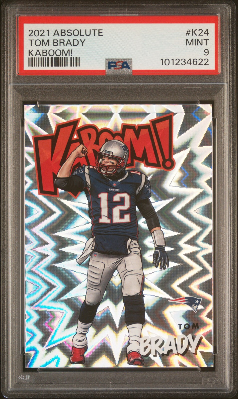 2021 PANINI ABSOLUTE KABOOM! #K24 TOM BRADY PSA 9