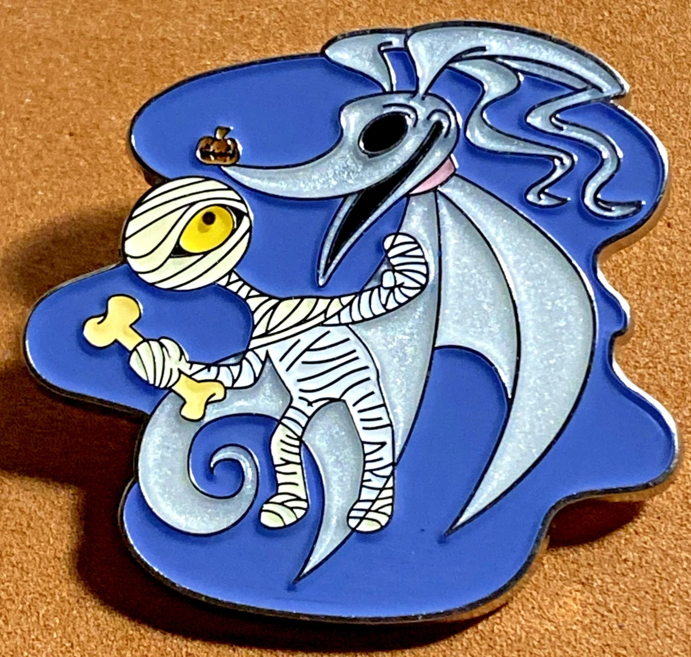 Mummy Holding a Bone and Zero Nightmare Before Christmas Disney Pin 157381