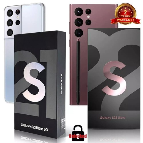 NEW Sealed Samsung Galaxy S22 Ultra 5G GSM CDMAUS Stock Free Fast Shipping - Picture 1 of 24
