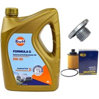 MotoröL Filter Set 5W-30 4 Liter + ÖLablassschraube FüR Opel Corsa C Combo 1.3