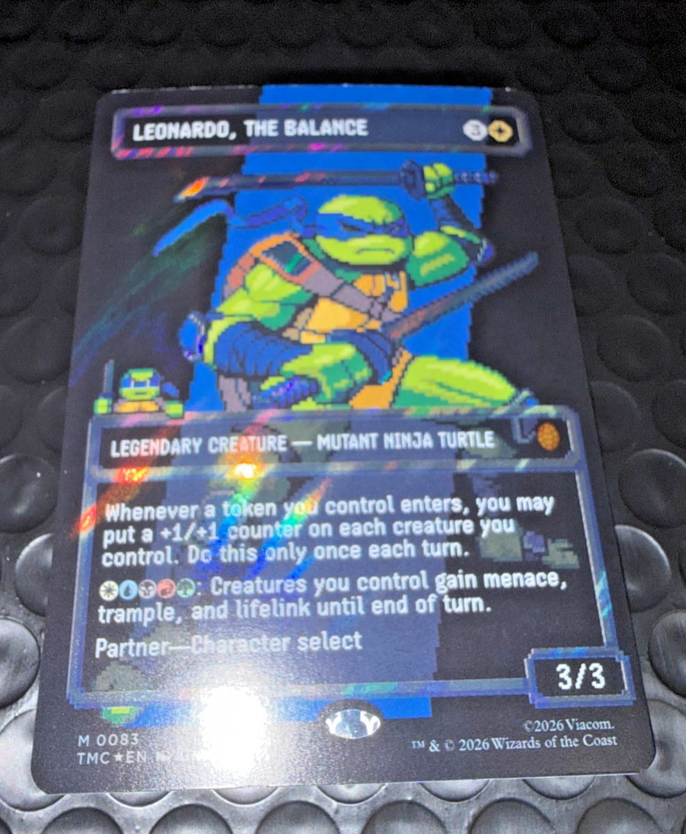 Leonardo, the Balance (0083) (Borderless) (Surge Foil) Commander