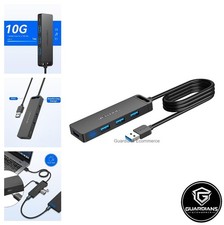 USB Hub 3.0 4-Port Splitter with 3FT Extension Cable Ultra-Slim Multiport