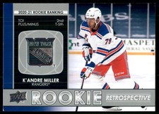 2021-22 Upper Deck Rookie Retrospective K'Andre Miller New York Rangers #RR-19