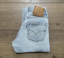 Levis 501 Denim Blue Jeans Vintage 90s, Made in USA, Size 24x30