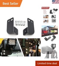 Rear Roof Pillar Roll Cage Bar Reverse LED Light Pod Mounting Brackets Compat...