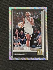 JACKIE YOUNG 2025 Panini WNBA Donruss SILVER HOLO LASER PRIZM LAS VEGAS ACES #60