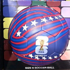 FIFA World Cup 2026 Size 5 Soccer Ball Blue Red White