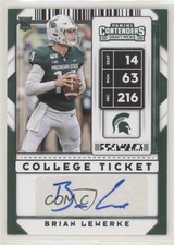 2020 Panini Contenders Draft Picks College Ticket Brian Lewerke #150 Auto 0e09