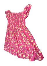 Shein Curve Womens Smocked Maxi Pink Floral Dress 3XL