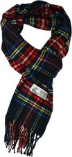 Glory Max Scottish Stewart Tartan Plaid Luxurious Winter Black