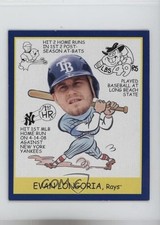 2009 Upper Deck Goudey Goudey Heads Up Mini Blue Back Evan Longoria #285 0zv5