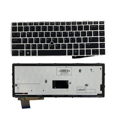 Laptop Layout with Backlit with Pointer Keyboard for HP EliteBook Folio 9470M...