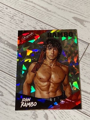 2024 Keepsake JOHN RAMBO #245 Rambo II Cracked Ice Parallel Trading Card #ed /50