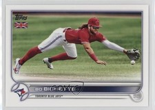 2022 Topps UK Edition Bo Bichette #205 e9p