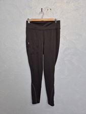 Acai Outdoor Thermal Leggings Size Medium Black Hiking Sports Zip Pocket
