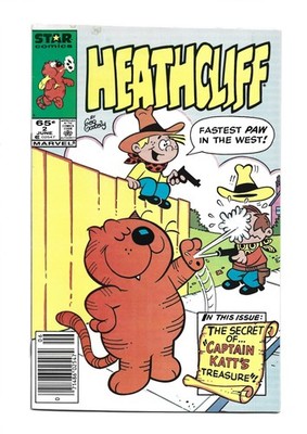 Heathcliff #2 Star Marvel Comics 1985 Newsstand Variant