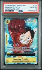 2024 ONE PIECE OP07-500 YEARS IN THE FUTURE #109 MONKEY D. LUFFY PSA 10 (Q238