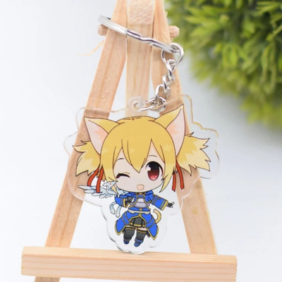 Sword Art Online SAO SILICA Dragon Anime Acrylic Charm Bag Backpack Keychain