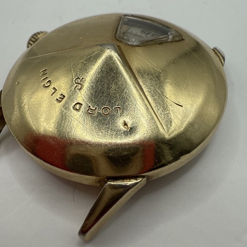 Lord Elgin Chevron Jump Hour 21J Direct Read Manual CAL719 14kt GOLD FILLED-RUNS - Picture 12 of 23
