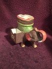 CERAMIC ELEPHANT COMBINATION CIGARETTE MATCH HOLDER & ASHTRAY — photo 4