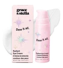 Grace & Stella Dew It All Radiant Eye Cream De-Puffing Brightens 15mL/.5oz New