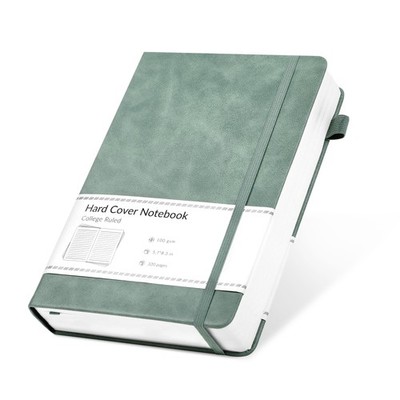 CAGIE Lined Journal Notebook for Women Men 320 Pages 100 Gsm Paper A5, Green 