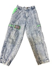 Vintage Little Levis Sz 4T Sport Jeans Acid Wash Denim Joggers Streetwear 90S Pa