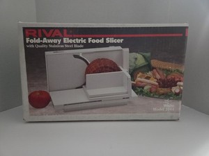Vintage Rival Fold-Away Electric Food Slicer Model 1044 New Open Box Works