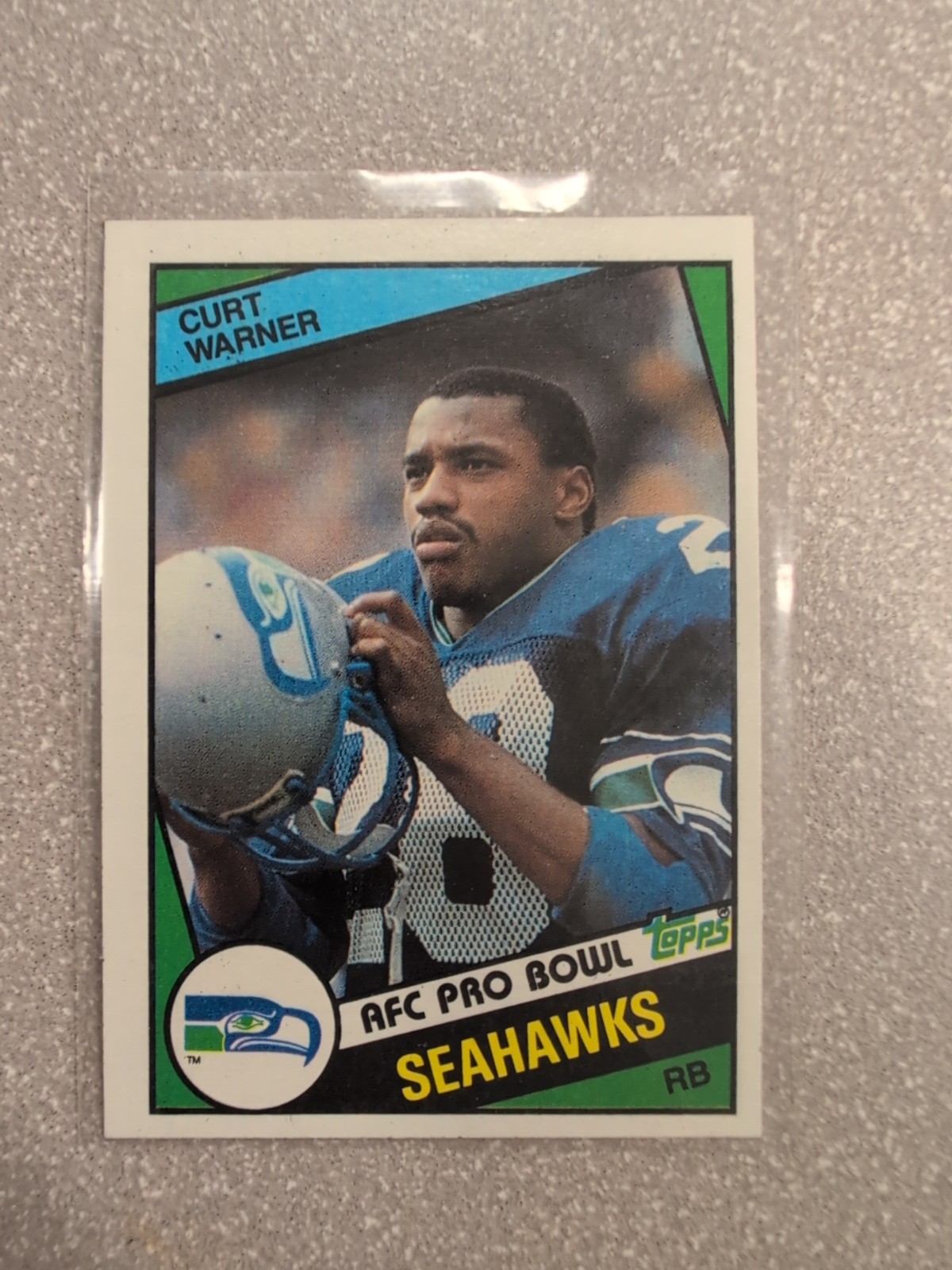 1984 Topps #198 Curt Warner RC Seattle Seahawks Star Running Back!!