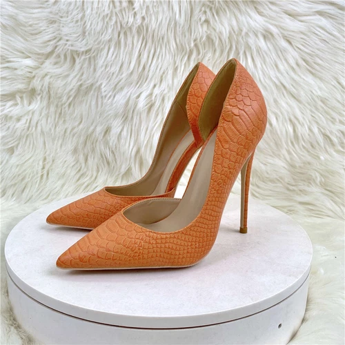 Elegantes Zapatos para Mujer Sin Cordones Damas Tacón Alto Punta Punta Punta Tacones de aguja Zapatos de Noche - Imagen 7 de 14