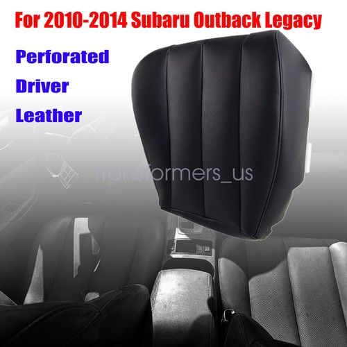 For 2010-2014 Subaru Outback Front Bottom & Back Black Seat Cover Perforated - Foto 72 di 130