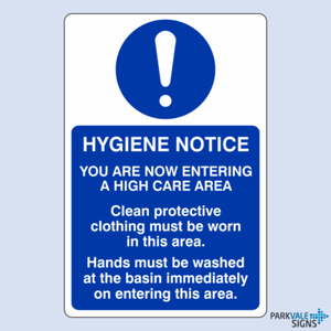Hygiene Notice Catering Sign | eBay